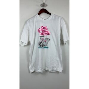 Vintage Kentucky Lottery Graphic T-Shirt White Single Stitch Fruit of the Loom